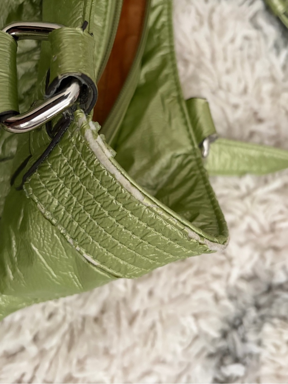 Kathy Van Zeeland Purse Y2K Green - Picture 9 of 12